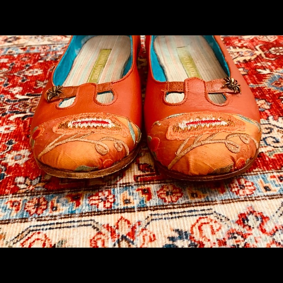 Cydney Mandel L’Opera Persimmon Ballerina Flats 9 - Picture 5 of 11